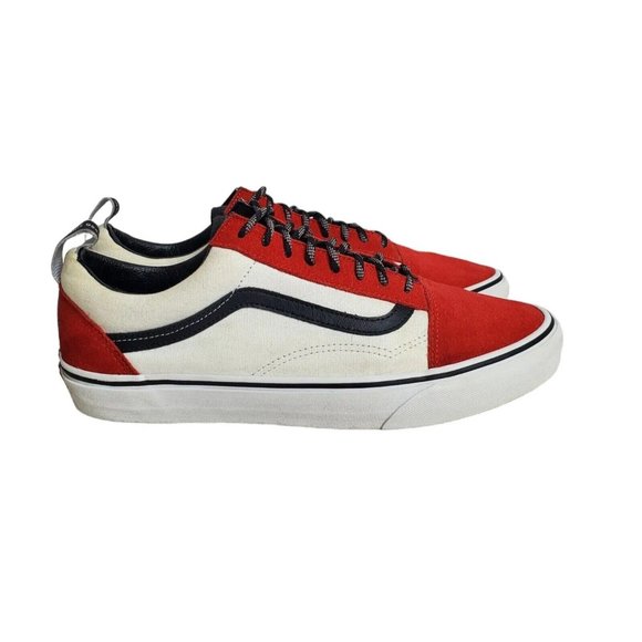 Size 11 Vanz 751505 Mens Off The Wall Skateboard Sneaker Shoes Red/White - Picture 1 of 9